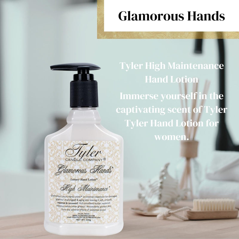 [Australia] - Worldwide Nutrition Bundle: Tyler High Maintenance Hand Lotion - Scented and Small Hand Cream For Dry Hands - 8 Oz Travel Size Luxury Hand Moisturizer and Multi-Purpose Key Chain 8 Fl Oz (Pack of 1) 