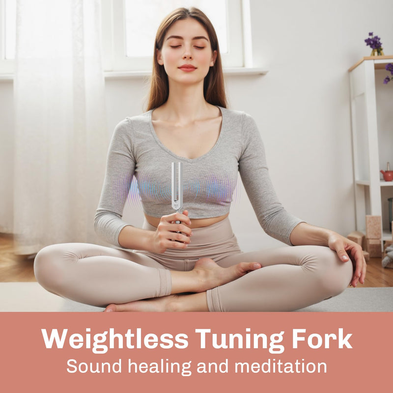 [Australia] - Professional Therapeutic Tuning Forks Set - 128Hz 256Hz 512Hz Aluminum Sound Healing Kit with Striker & Shockproof CaseÔΩúVibration Therapy for Yoga, Meditation, Stress Relief 