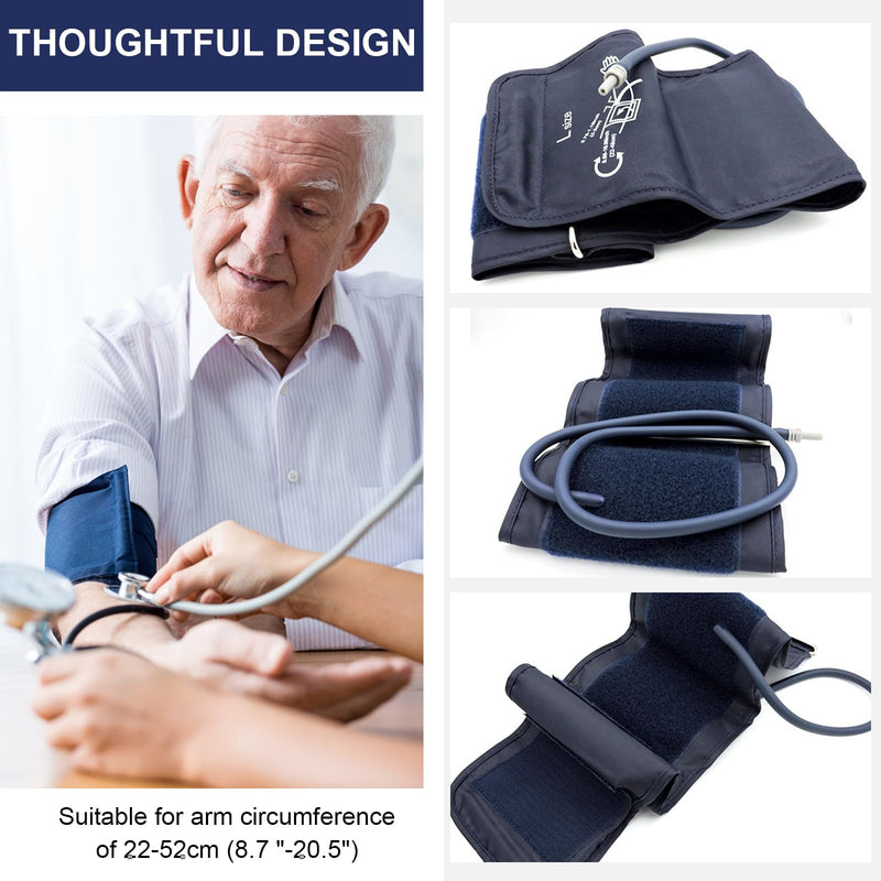 [Australia] - Blood pressure cuff replacement, 1 piece, blood pressure monitor, upper arm blood pressure cuff, Velcro cuff, 22-52 cm, extra large cuff, compatible with most blood pressure monitors (BP device not included). 