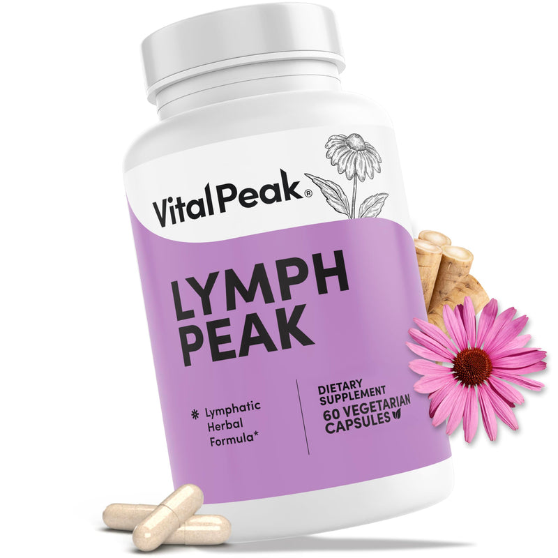 [Australia] - Lymph Peak - Lymphatic Drainage Supplements - Lymph System Support - with Burdock Root, Echinacea Extract, Bromelain, Dandelion Extract & More - Vegan, Non GMO, Gluten Free - 60 Capsules 