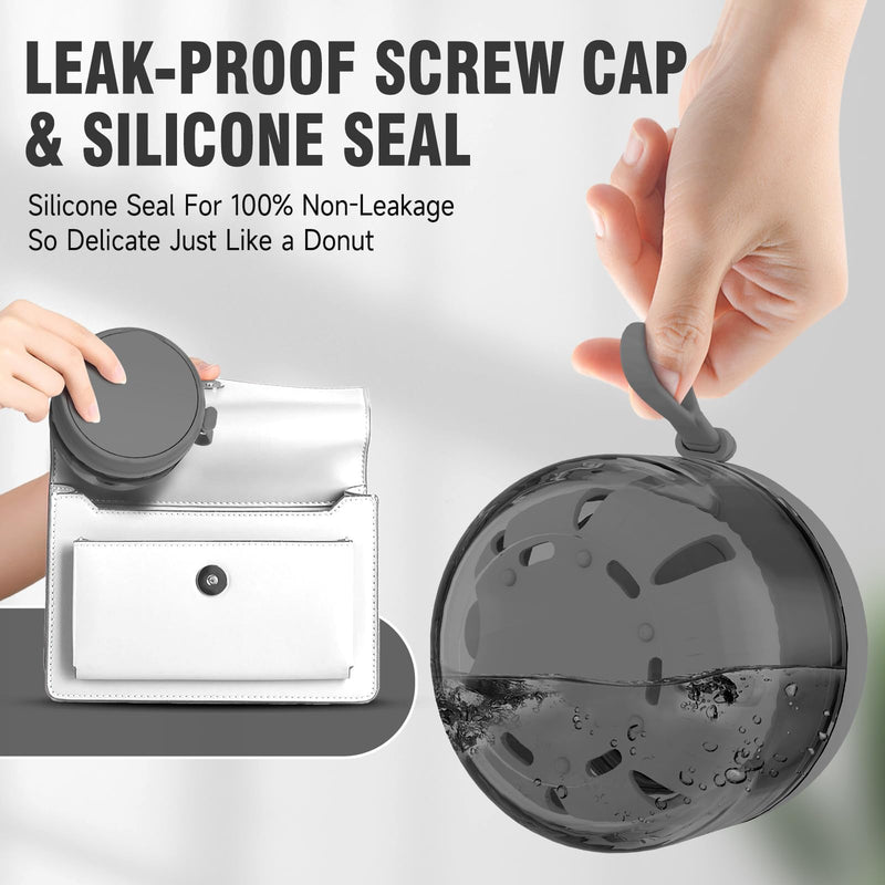 [Australia] - 2024 Upgraded Netceem Denture Cup, Leak Proof Denture Case, Retainer Cleaning Box, Complete Clean Care for Dentures,Night Guard & Retainers with Denture Brush,Strainer, Removal Tool and Mirror Black 