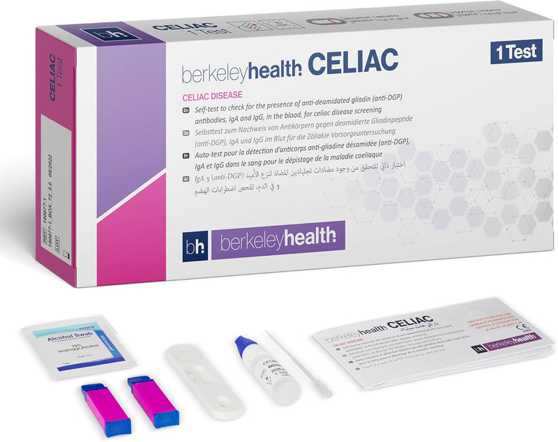 self-diagnostics gluten test celiac disease rapid test for home - intestinal health and immune system
