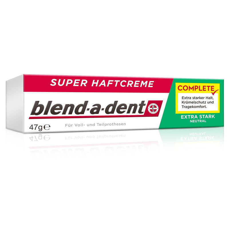 [Australia] - Blend-a-dent COMPLETE NEUTRAL super adhesive cream, pack of 3 (3 x 47 g) extra strong neutral 