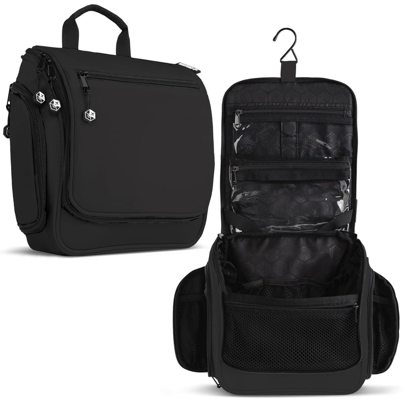 VENTURE 4TH Travel Toiletry Bag & Quick Dry Towel Set - Ideal Travel Bundle for Camping, Hiking, Backpacking and Business Trips - Size M Travel Towel