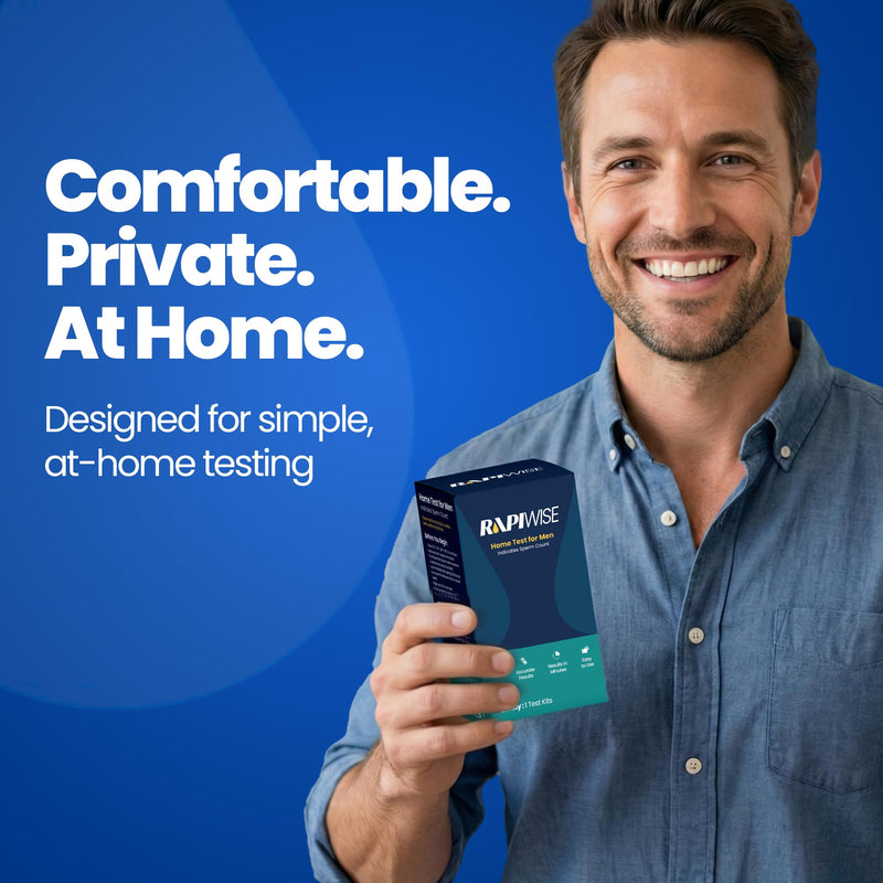 Fertility Test Kit for Men – Sperm Count Home Test Kit for Male Fertility – At-Home Semen Analysis Shows Normal or Low Sperm Count – Fast, Private, Easy to Use