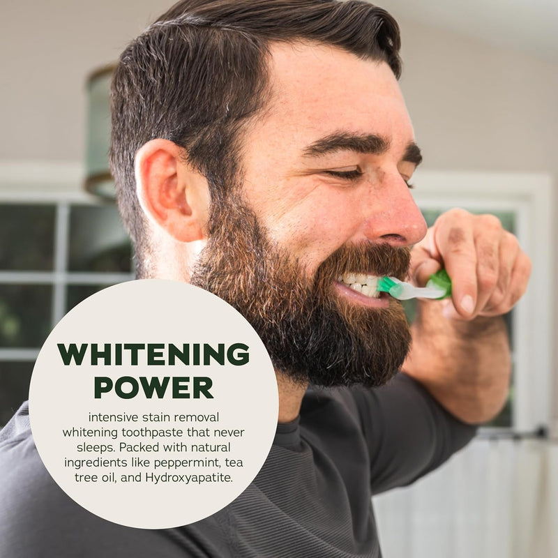 Dr. Squatch Hydroxyapatite Toothpaste Whitening - Natural, Fluoride-Free Toothpaste - Enamel Support - Day & Night Set - Citrus Mint & Spearmint, (4.7 oz, 2-Pack) 4.7 Ounce (Pack of 2)