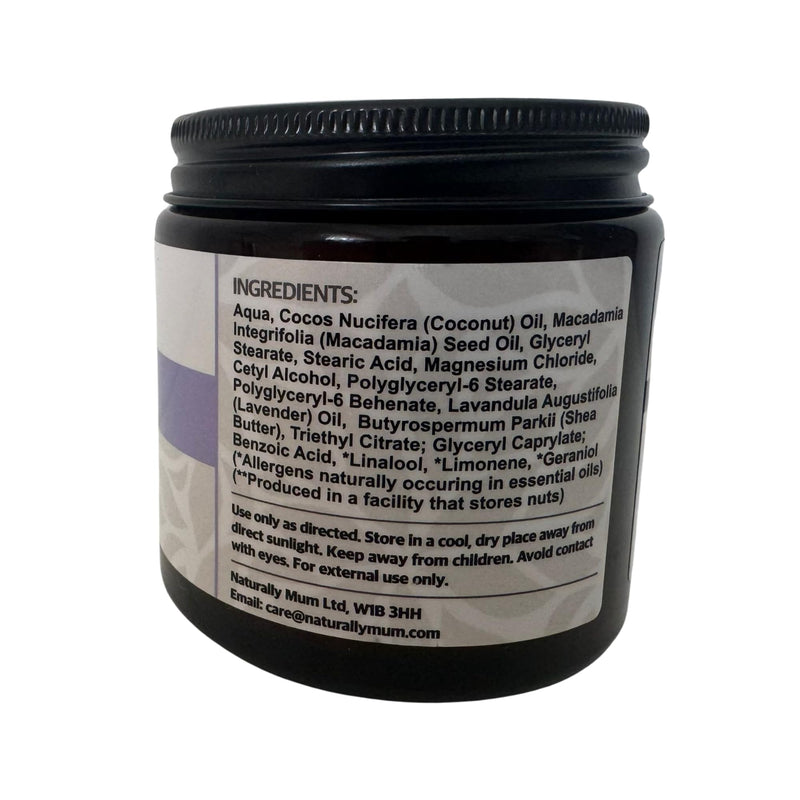 NaturallyMum - Magnesium Body Lotion [NATURAL & VEGAN] - Topical Magnesium Chloride Cream Lotion Support for Sleep, Bone, Heart & Muscle Health - Lavender - Made in UK & Safe for Kids 4 Fl Oz (Pack of 1)