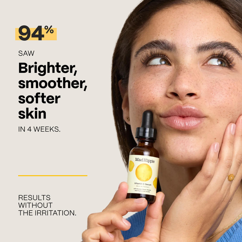 Mad Hippie Vitamin C Serum for Face 2-Pack – C + E + Ferulic Acid, Hyaluronic Acid, Stable Low-Irritation Formula, Brightening, 1.02 Fl Oz Ea | Clinically-Proven Anti-Aging Formula, Brightens Dark Spots, Reduces Fine Lines, Vegan & Cruelty-Free, Dermat...