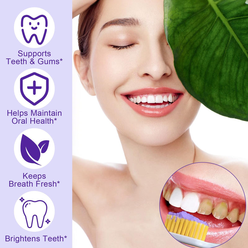 [Australia] - Teeth Whitening Powder, Removes Stains, Teeth Whitening, Toothpaste Whitening Powder for Coffee, Tea, Food, Wine, Keeps Breath Fresh, Promotes Oral Health,No Sensitivity, 35g 