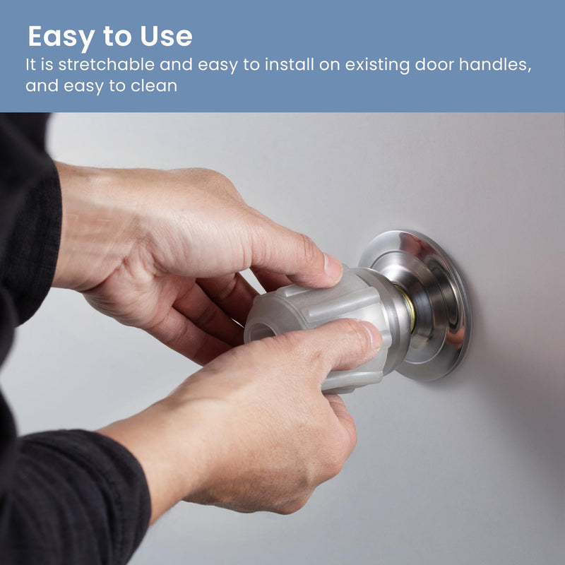 [Australia] - Glow in The Dark Knob and Handle Cover Set - 4 pieces each - Arthritis and Senior Living Aids - Better Grip, no more static and orientation at night time Knob Cover 