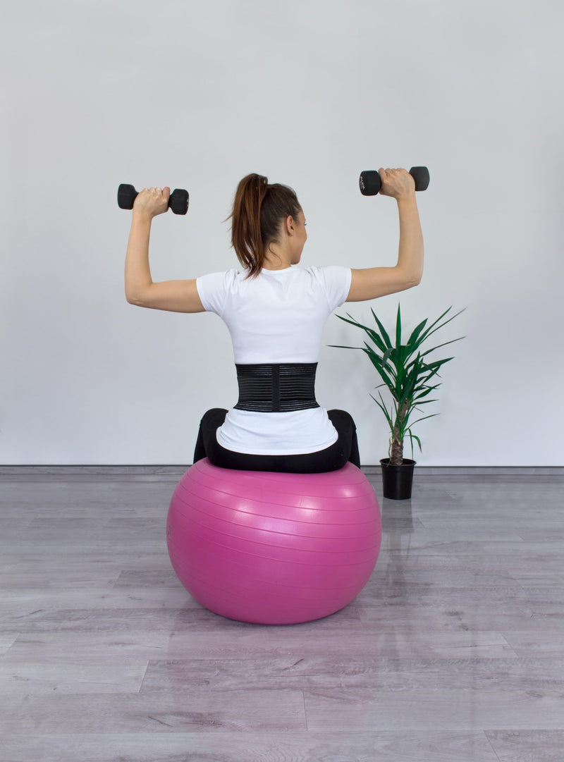 [Australia] - Hydas BodyMax® support belt «BASIC», Made-in-Germany, one size waist circumference from 80 to 140 cm 