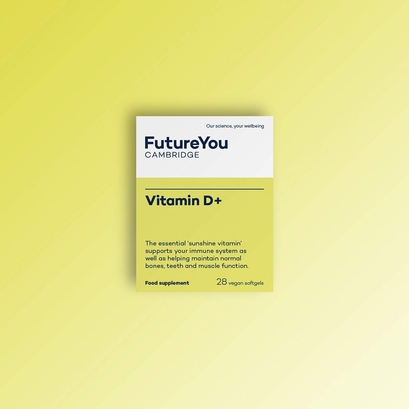 Vitamin D+ Softgel Capsules - Vegan Highly Bioavailable Sunflower Formulation - 28 Day Supply