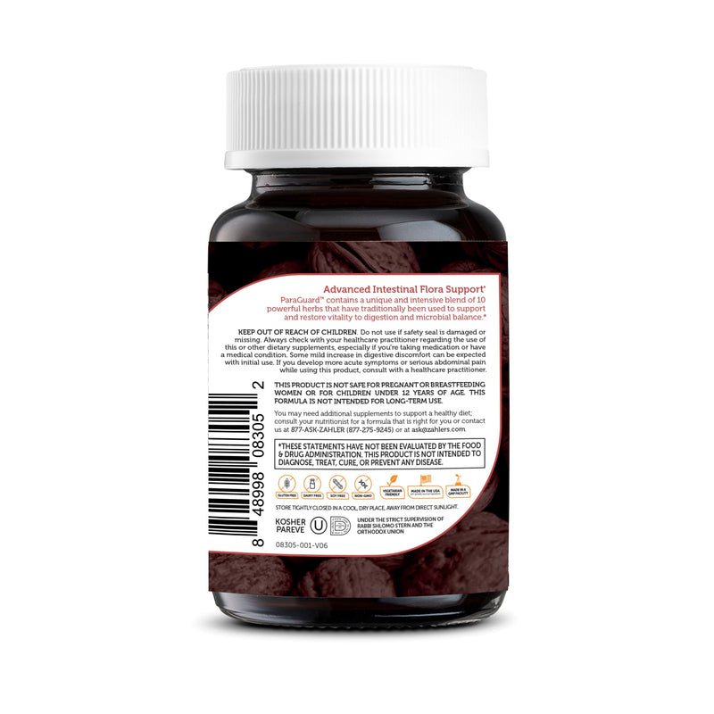 [Australia] - Zahler - ParaGuard Capsules - Gut Health Supplement - Formula has Wormwood, Garlic Bulb, Pumpkin Seed, Clove & More - Natural Support for Humans - Certified Kosher 30 count 30 Count (Pack of 1) 