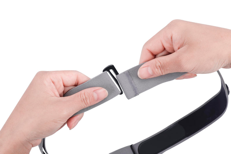 [Australia] - Heart Rate Monitor Pro Chest Strap Fits for Polar H10 H7 H1 Wahoo Tickr Garmin HRM Soft HR Sensor Large Gray 1 
