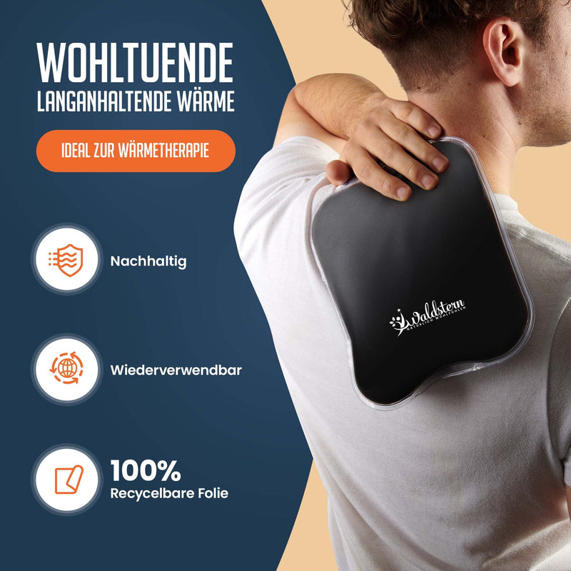 [Australia] - Waldstern® Moor Cushion - intensive deep heat - Moor hot water bottle, heat cushion for microwave for relaxation, transparent 