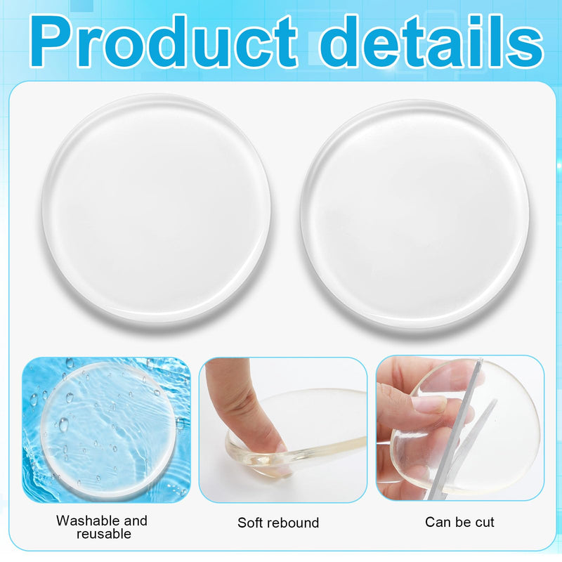 [Australia] - Geiserailie 6 Pcs Amputee Pads Prosthetic Liner Patch Prosthetic Leg Pads Prosthesis Liner for Leg Amputee Gifts, Reduce Friction and Skin Irritation (4.5 Inches) 4.5 Inch 