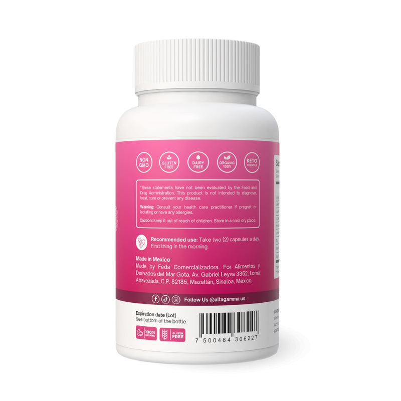 Hair Growth Supplements - Nourishes Thinning, Strengthen Nails & Skin & Combat Hair Loss - Hair Growth Vitamins for Women & Men with Marine Collagen Peptides, 60 Capsules | 30 Day Supply