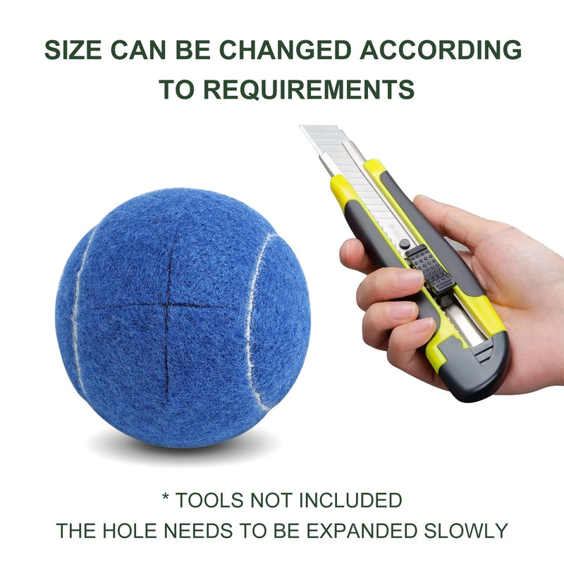 [Australia] - Walker Tennis Balls Precut Tennis Balls for Walkers 4PCS Walkers Legs Universal Precut Glide Balls, Heavy Duty Long Lasting Felt Pad Glide Coverings for Furniture Legs and Floor Protection Blue 