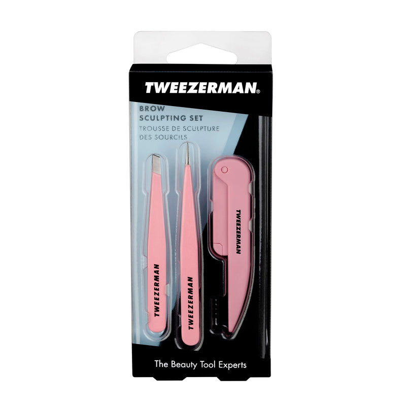 Tweezerman Exclusive Tea Rose Brow Sculpting Set