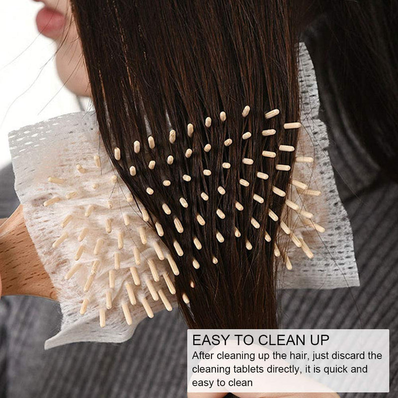 [Australia] - Hair Brush Cleaning Paper 50-Pack, Comb Cleaning Net for Pet Hair Remover, Portable Hairbrush Cleaner Sheets, Comb Net Protective Hair Brush Net Portable Pet Hair Remover Tools Hair Brush Sheets 