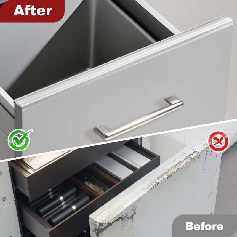 [Australia] - Cabinet Protectors for Kitchen Cabinets, Cabinet Door Protector Trash Drawer Protector Edge Guard, Plastic Slip on Protectors for Cabinets‚Äì 3/4" Thick, 18" Length 18" Length x 3/4" Thickness 4 