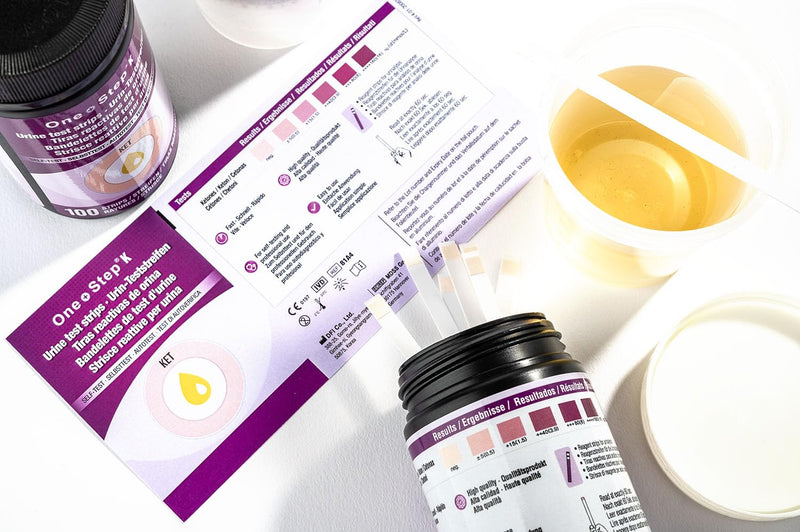 [Australia] - K Ketone Urine Test Strips, 100 x Keto Strips, Test for Ketosis on Ketogenic & Low-Carb Diets, Home Urinalysis Keto Test, Ketosis Checker for Ketone Measuring, Keto Diet Essentials 