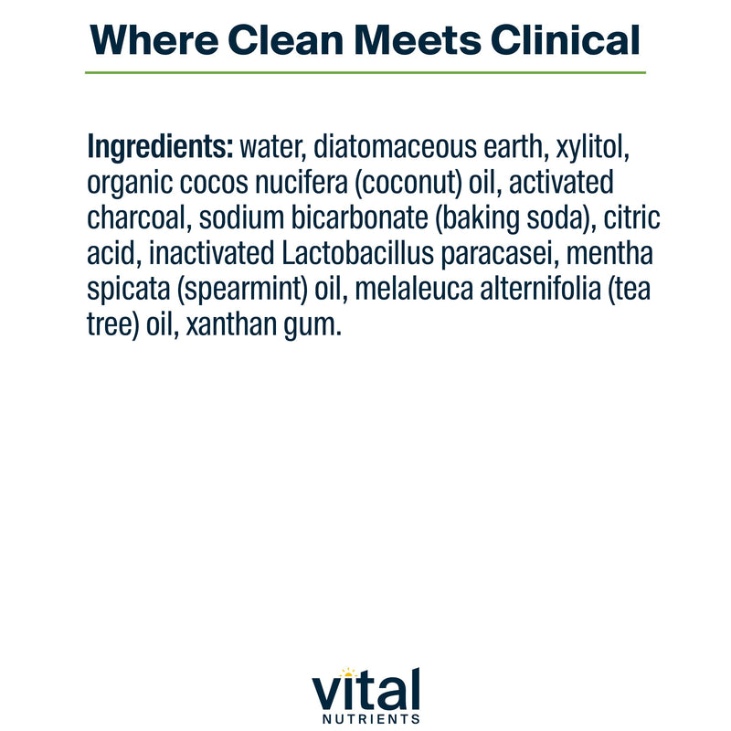 [Australia] - Vital Nutrients Hyperbiotics Activated Charcoal Probiotic Toothpaste | Fluoride Free Toothpaste with Oral Probiotics | Supports Healthy Mouth Flora, Fresher Breath, Teeth Whitening* | Vegan | 4 oz 4 Ounce (Pack of 1) 