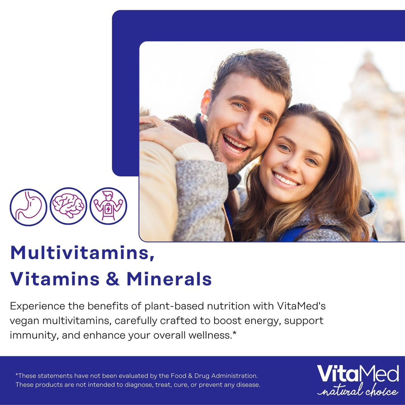 Vita Forte Vegan Multivitamin with Probiotics, Digestive Enzymes & 42 Fruits & Vegetables – Halal Certified, Non-GMO, Gluten-Free, Daily Energy & Immune Support – 60 Vegan Tablets 60 Count (Pack of 1)