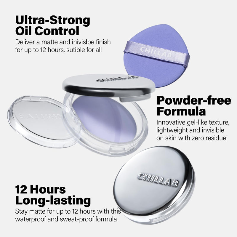 [Australia] - Chillab The Signature Trio Set Makeup Gift Box with Lavender Matte Powder New Edition & Magic Black Plumping Lip Oil, Everyday Beauty Essentials, Perfect Holiday Gift for Her 