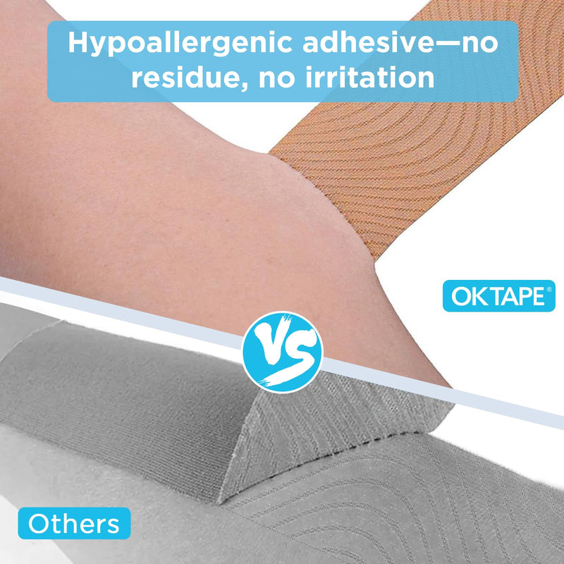 [Australia] - OK TAPE Kinesiology Tape Pre Cut Strips Bulk (150 PCS),Elastic Cotton Latex Free Hypoallergenic Athletic Tape Roll for Muscle Joint Knee,Waterproof k Tape 2in×10in/PCS Purple 150 PCS 