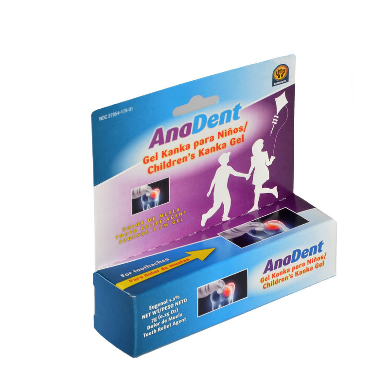 [Australia] - Children's Anadent Gel for Toothache & Gum Pain, Instant Pain Relief Gel for Kids & Babies, Made with Eugenol Plant-Based Ingredient to Relieve Teething Pain or Toothaches, 7g (0.25 oz) 