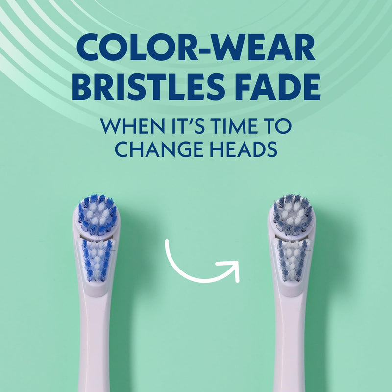 [Australia] - Spinbrush PRO Clean Replacement Heads, Electric Toothbrush Refills, Medium Bristles, 2 Count REFILLS- 2 count Blue 