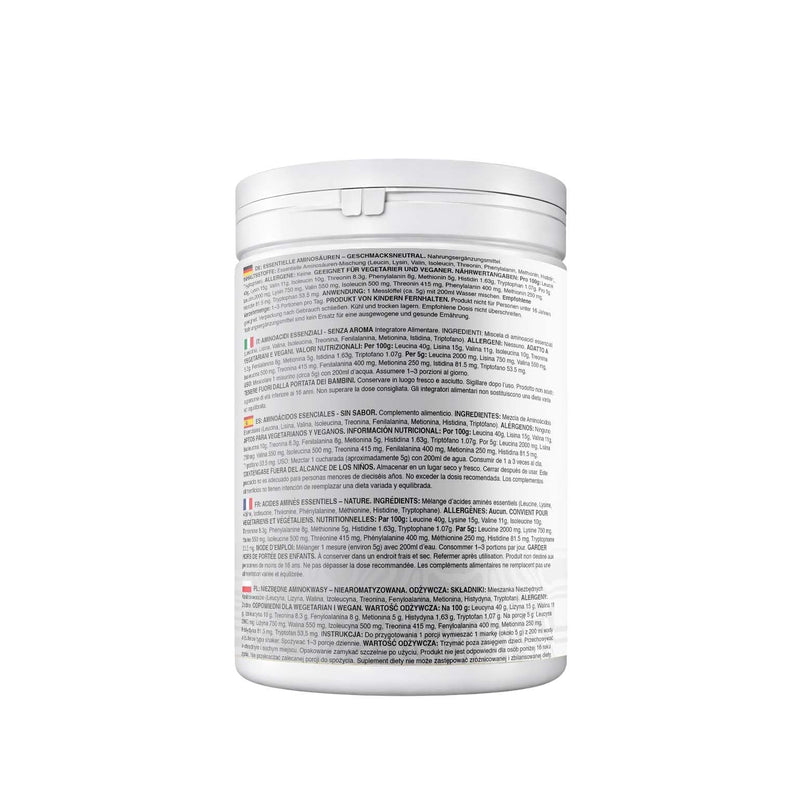 Essential Amino Acids (EAA) Powder 350g – Unflavoured | 70 Servings | Zero Sugar | Vegan | No Sweeteners, No Flavours, Clean Formula Amino Blend, Halal