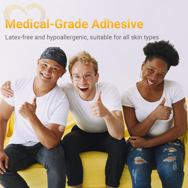 [Australia] - Libre 3 Sensor Covers Waterproof, 20-Pack Amolyfe Freestyle Libre 3 Plus Covers, Bump-Proof with Hard Cap, Waterproof Breathable Medical CGM Adhesive Patches, 14-Day CGM Protection (Tan) Tan/ 20 PC 