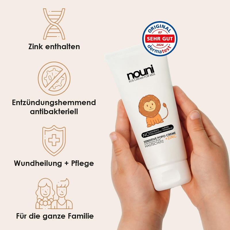 [Australia] - SOS wound protection cream + zinc 100ml bottom cream - protects soreness in the diaper area - intensive care for children's skin - without harmful additives | nouni 