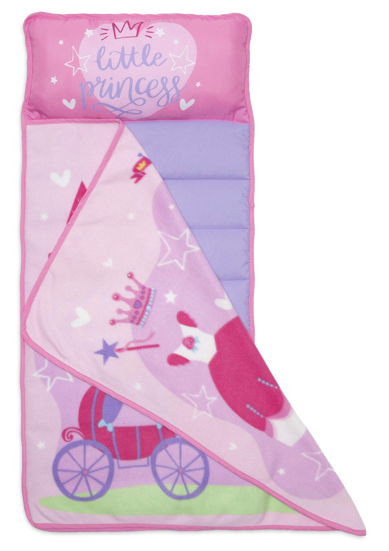 [Australia] - Baby Boom Funhouse Little Princess Kids Nap Mat Set – Includes Pillow and Fleece Blanket – Great for Girls Napping during Daycare or Preschool - Fits Toddlers, Pink 