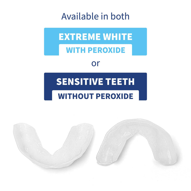 [Australia] - SOVA White - Teeth Whitening Kit - Includes 2 Custom-Fit Trays, 5 Whitening Gel Applicators & Protective Case - Peroxide for Extreme Whitening - BPA, Latex, Phthalates & PVC Free 