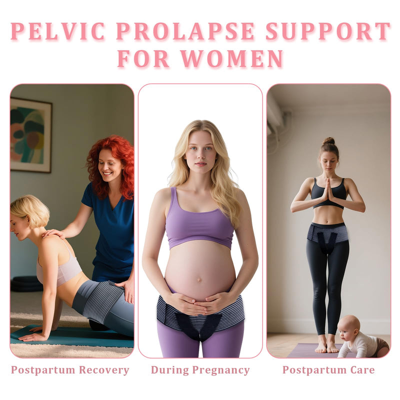 V-Shaped Pelvic Support Belt, Postpartum Support Bel for Pelvic Floor Abdominal Weakness, Bladder Prolapse, Uterine Prolapse, Vulvar Varicose Veins Recovery Gear for Women