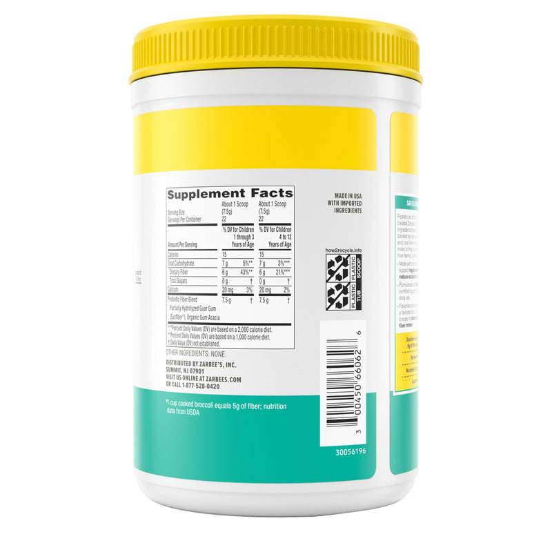 [Australia] - Zarbee's Children‚Äôs Regularity Support Prebiotic Fiber Powder, Flavorless, Sugar Free, Gluten-Free, Daily Fiber Supplement for Kids & Toddlers 1 to 12 Years, 5.82 oz 