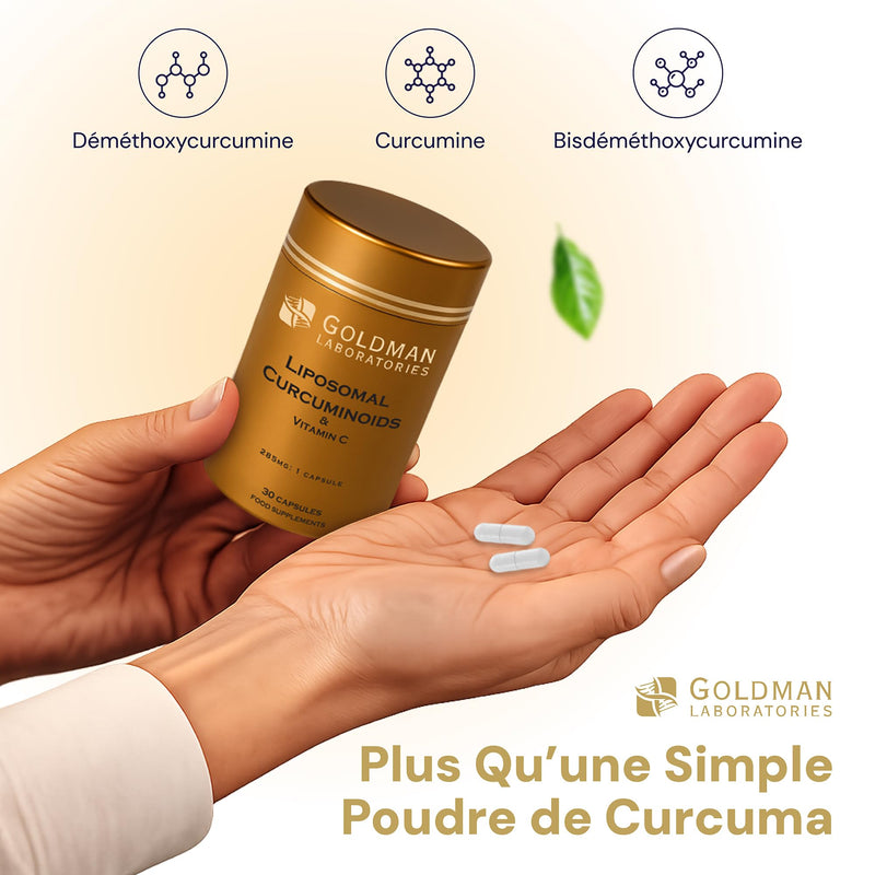 Liposomal Turmeric Curcumin Capsules with Vitamin C - High Absorption Vegan Curcumin Supplement for Joint, Immune & Antioxidant Support, No Black Pepper - 30 Capsules