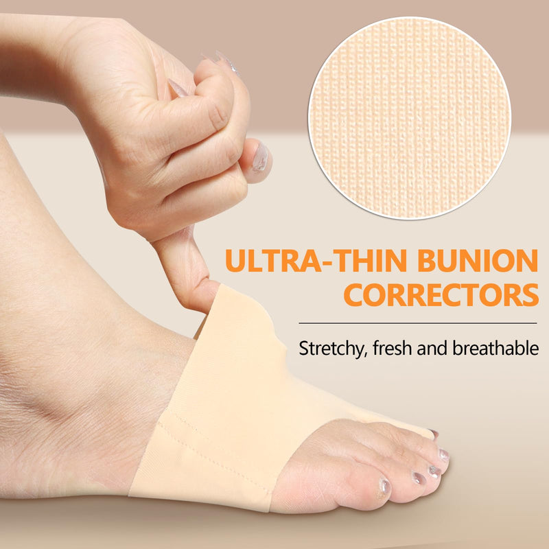 [Australia] - Chanurae Hallux valgus correction 1 pair of hallux valgus splints, toe separator hallux valgus hallux valgus socks, for pain relief, built-in removable silicone shock absorbers. 