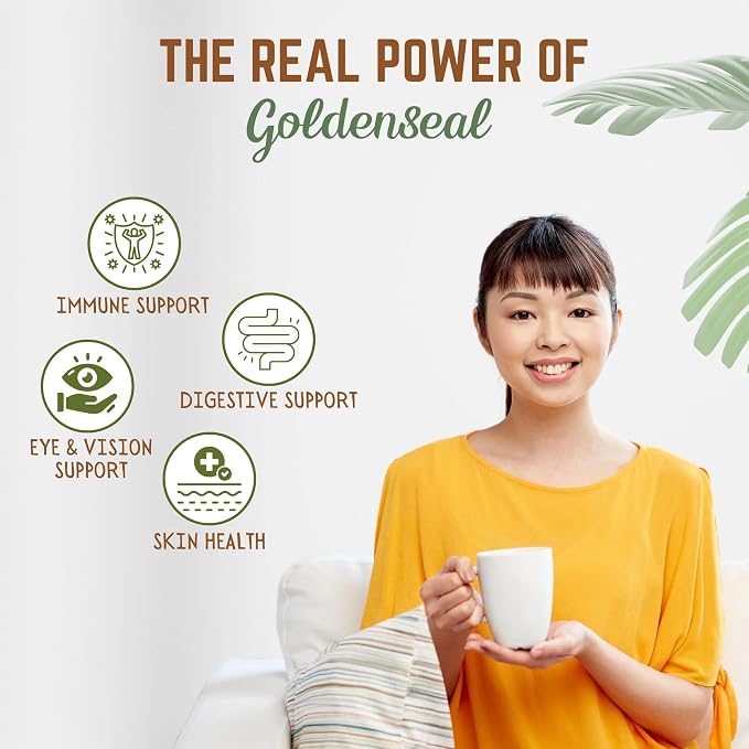 Goldenseal Root Powder 7gm = 1/4 oz. **USA grown & packaged** 0.25 Ounce (Pack of 1)