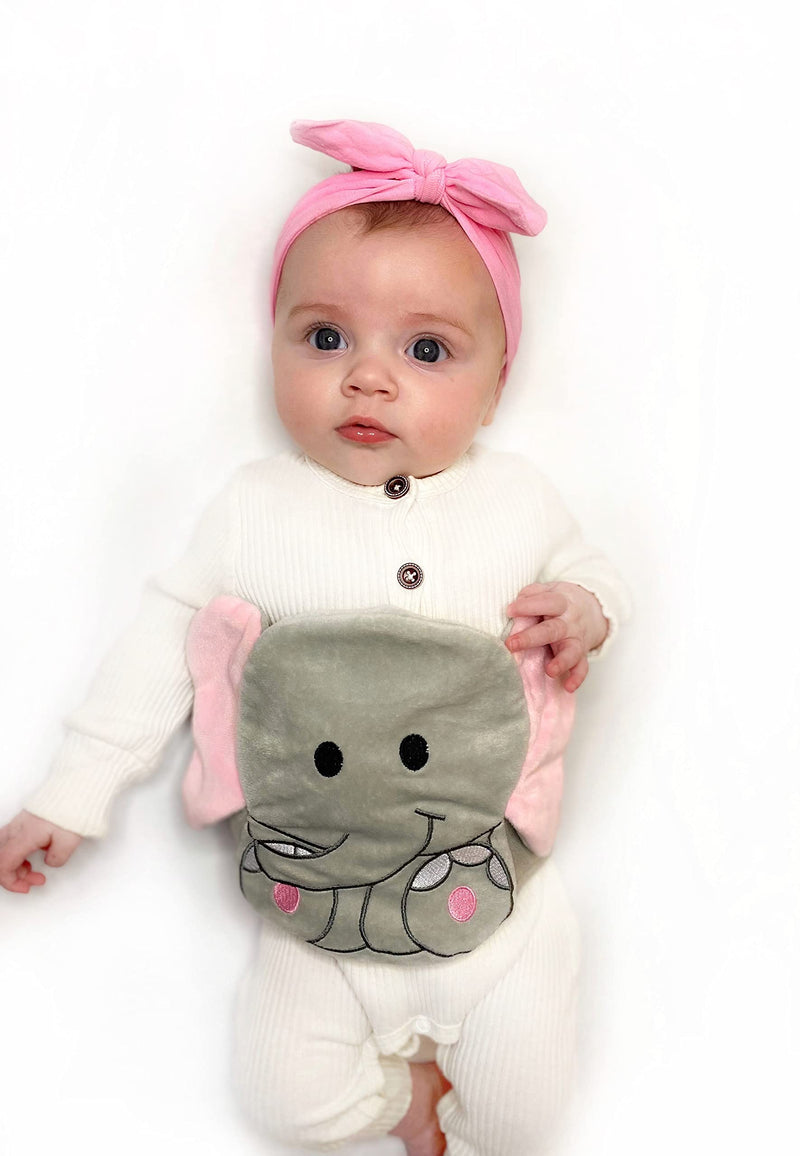 [Australia] - Baby Colic, Gas and Upset Stomach Relief, Baby Heated Tummy Wrap for Newborns - Belly Hugger - Infant Swaddling Belly Belt, Heating Pad with Soothing Warmth for Fussy Infants (Elephant) Elephant 