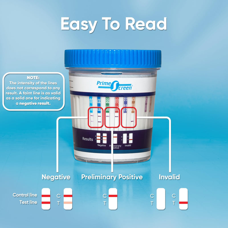 [Australia] - Prime Screen-5 Panel Multi Drug Urine Test Compact Cup (AMP,COC,mAMP/MET,OPI,THC) T-Cup -[10 Pack]-TDOA-254 