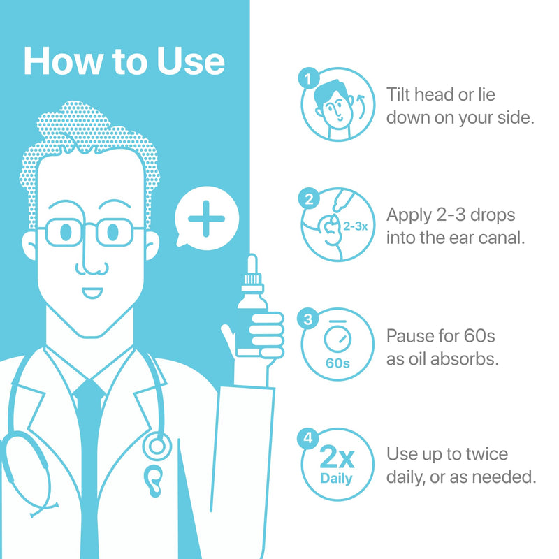 [Australia] - Ear Oil Drops | Garlic Mullein Ear Drops for Clogged Ears, Ear Infection, Ear Wax Removal Drops, Itchy Ears & Earache Drops | Swimmers Ear Drops For Swimmers | Sweet Oil For Ears | Ear Tinnitus Relief 