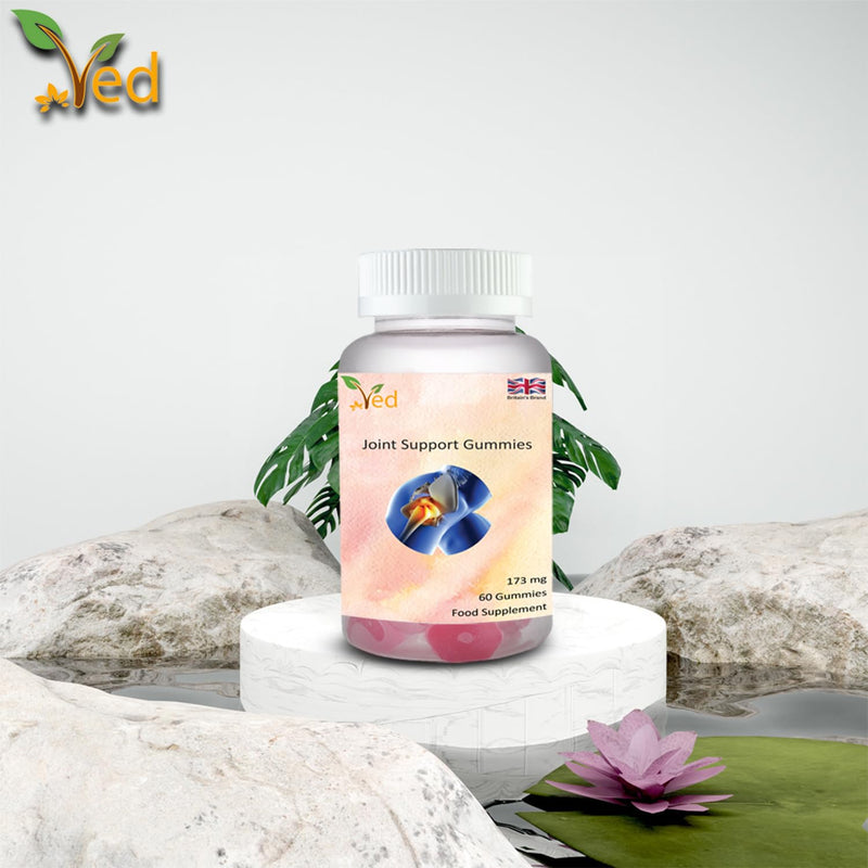 [Australia] - Ved Joint Support Supplement Gummies Extra Strength Glucosamine Gummies for Adults, Men and Women, Joint Support Gums, 173 mg Per Serving, 60 Gummies (60 Day Supply) 