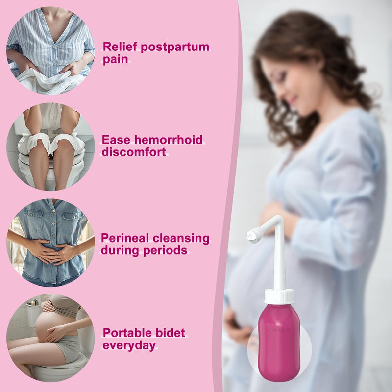 [Australia] - Peri Bottle for Postpartum Care, Perineal Bottle for New Mom Postpartum Essential, 10 Oz Upside Down Peri Bottle for Postpartum Recovery, Portable Bidet for Women 