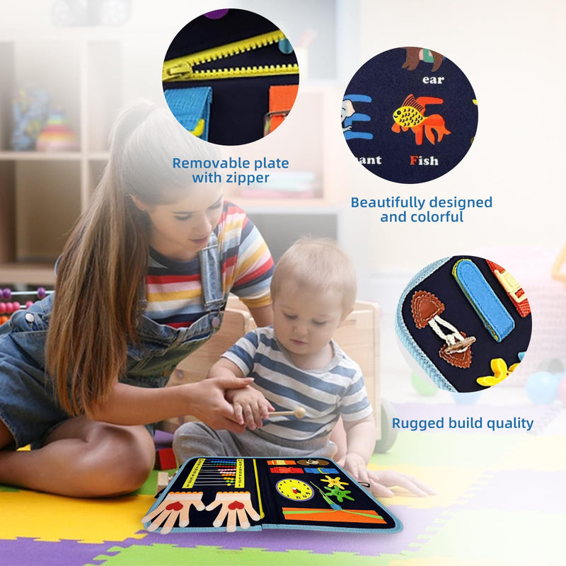 [Australia] - IGTOPS Nesting Blanket for Dementia Sufferers, Autistic, Alzheimer's, Children, Elderly, Early Learning Board, Sensory Toy, Learning to Tie Shoes and Buttons, Sensory Blanket for Hand Movement 