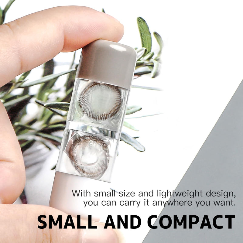 [Australia] - Yewseas 4 PCS Contact Lens Case Travel Set for Hard Lenses, Portable Lens Case with Cleaning Container for Home and Travel, Compact Storage in Pink, White, Blue and Green 