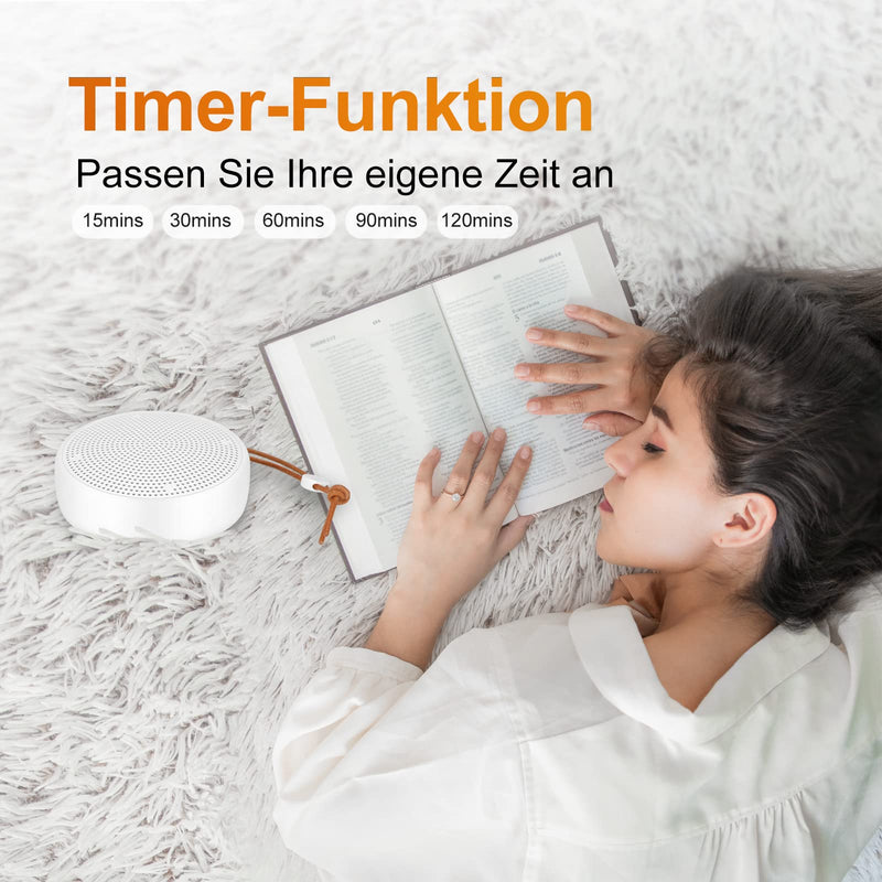 [Australia] - KIPCUSH White Noise Machine - Sleep Aid for Babies Adults, Rechargeable, Portable White Noise Machine Sound Machine with 20 Natural Soothing Sounds, White Noise Sounds and Sleep Timer 